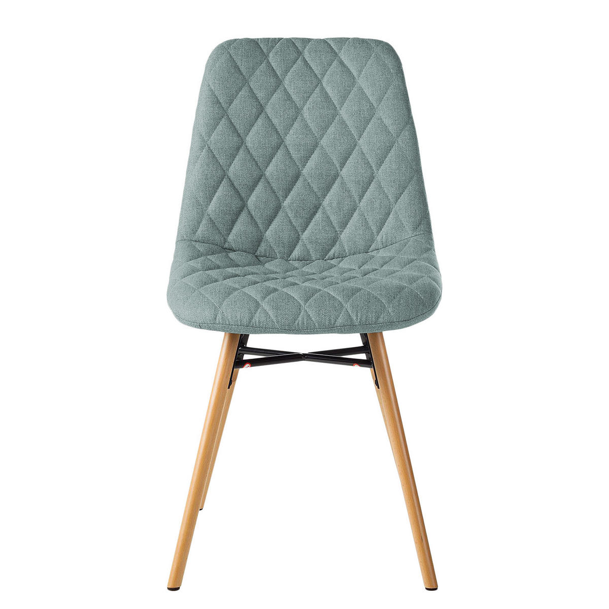 POLSTERSTUHL - Webstoff - Buchefarben/Mintgrün, Holz/Textil (46/85/57cm) - home24