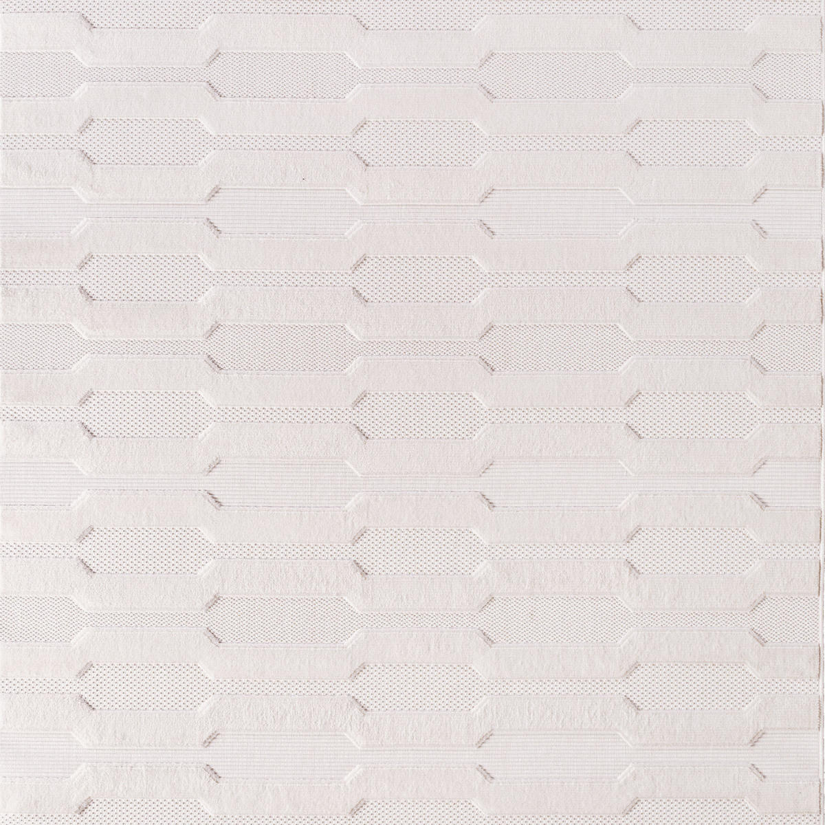 TEPPICH In-/Outdoor Kurzflor Struktur-Design Polypropylen Küche Creme Rechteckig 120x170 - Creme, Textil (120/170cm) - KADIMA DESIGN