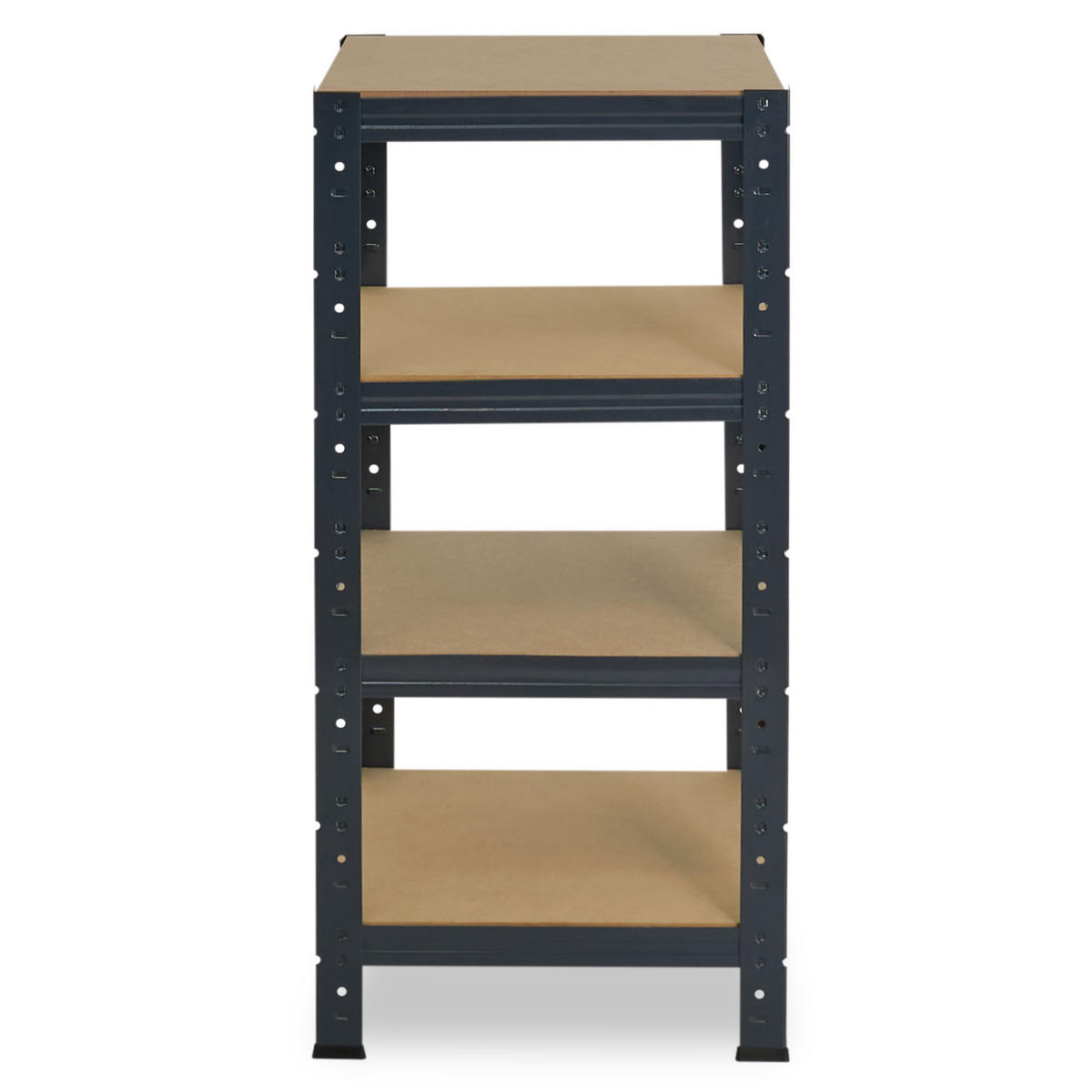 SCHWERLASTREGAL HOME 100x60x60 cm in anthrazit mit 4 Böden und 175 kg Traglast pro Boden - Anthrazit, Metall (60/100/60cm) - shelfplaza