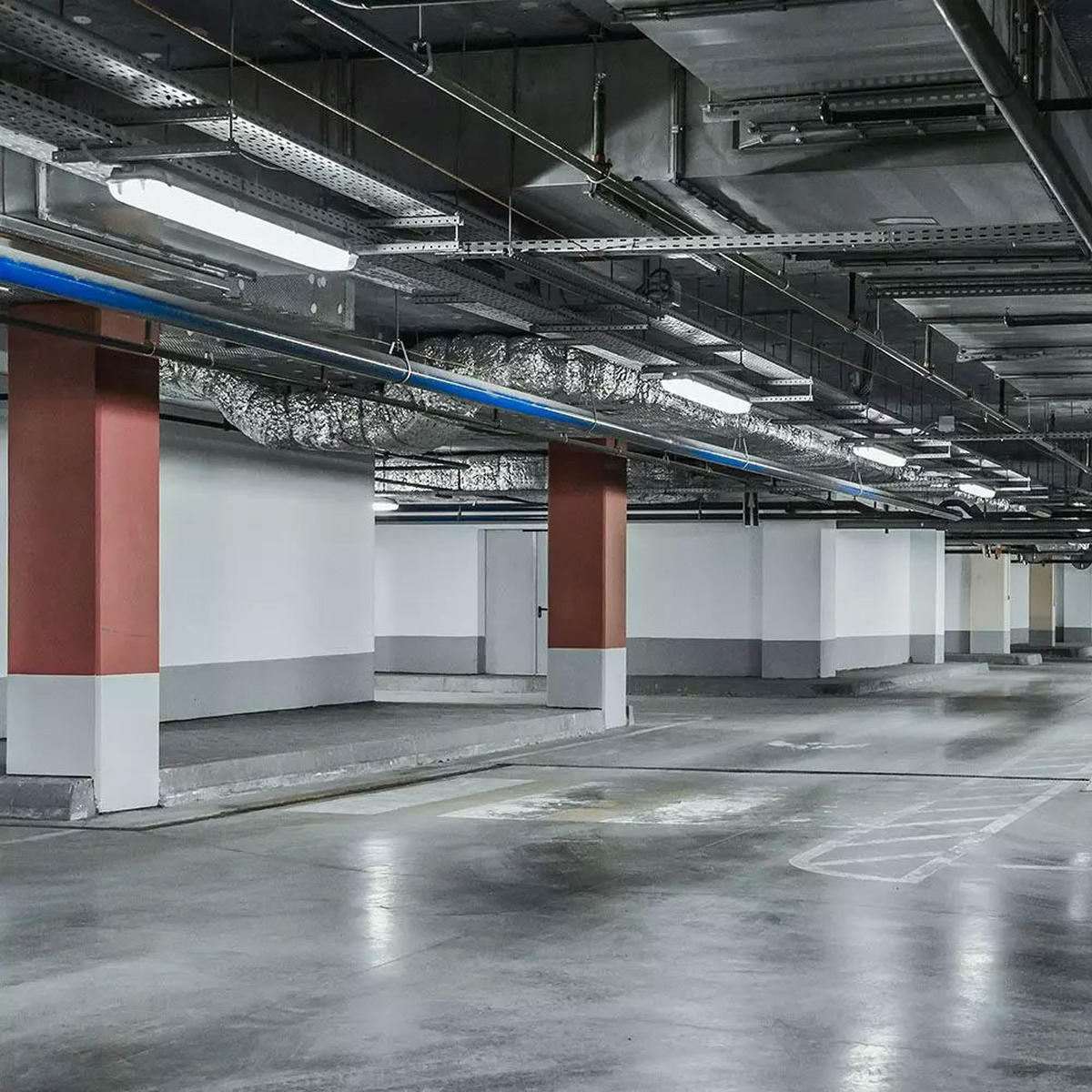 LED DECKENLEUCHTE Grau Metall Modern - Grau, Kunststoff (157.6/9.6/5.8cm)