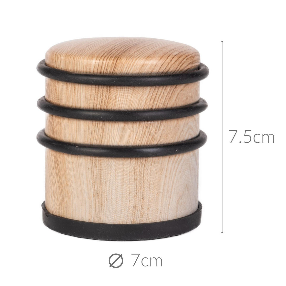 TÜRSTOPPER Holz Thema Beige 7/7/7,4 cm - Beige, Kunststoff (7/7cm) - 5five Simply Smart