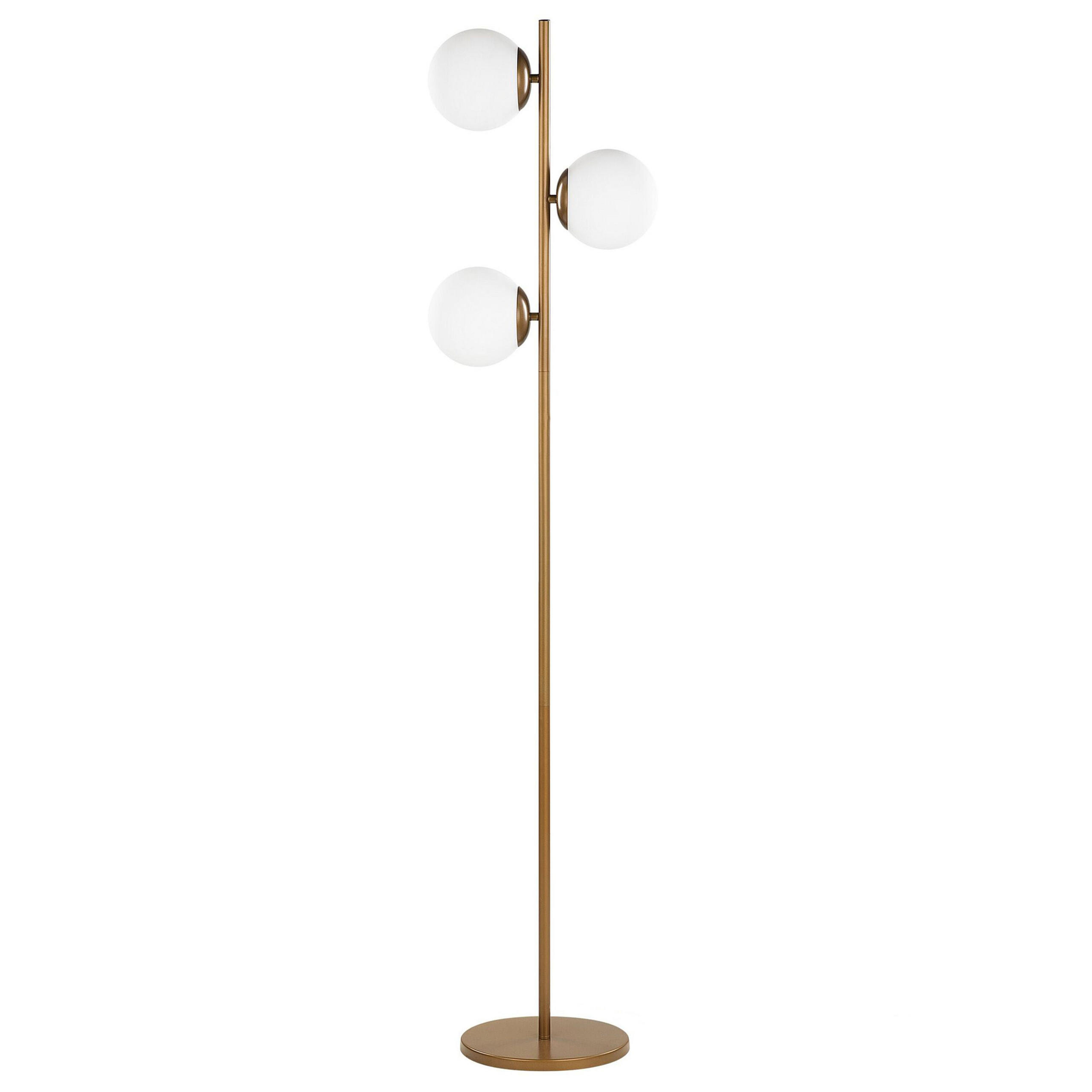 STEHLAMPE Wadi 35/35/153 cm - Goldfarben, Metall (35/35/153cm) - Beliani