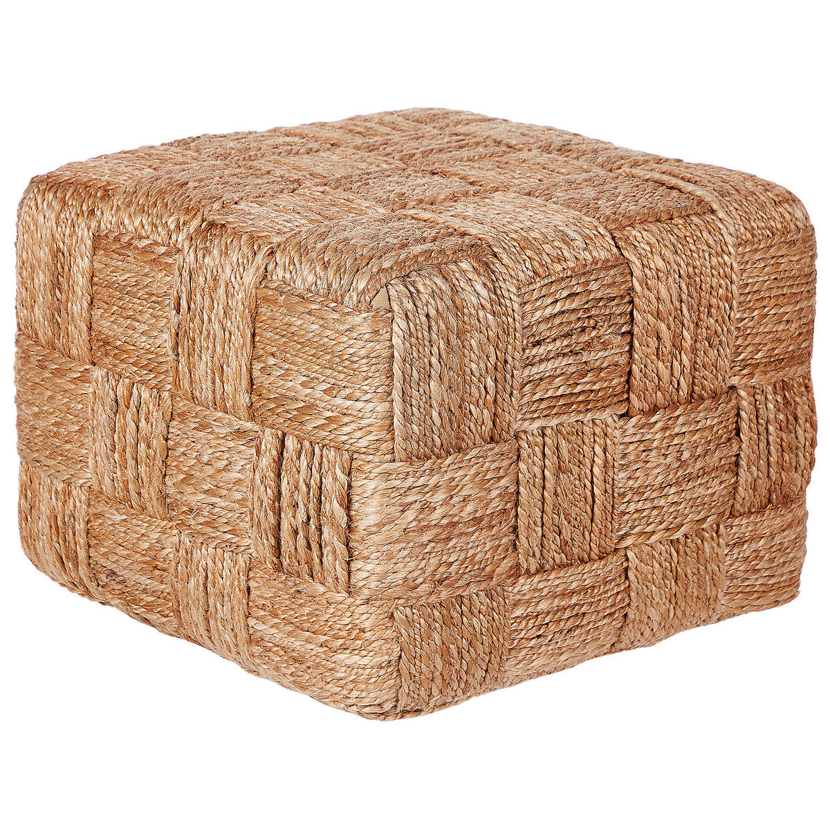 POUF Beige Hosri - Beige, Naturmaterialien (50/35/50cm) - Beliani