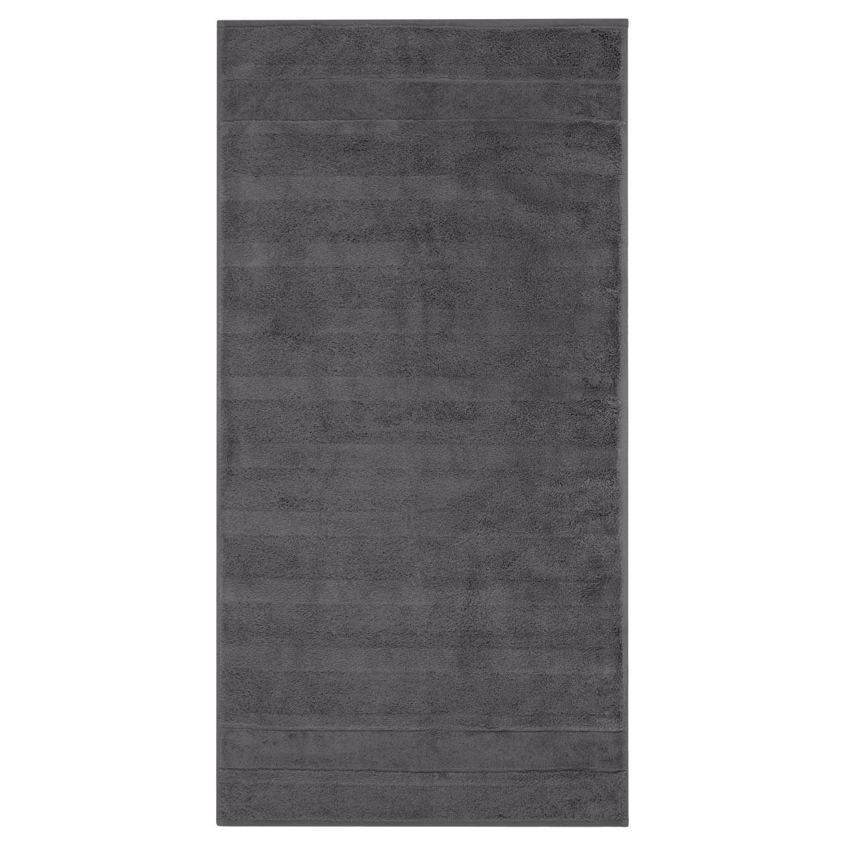 DUSCHTUCH Noblesse 2er-Set - Dunkelgrau, Textil (80/160cm) - Cawoe