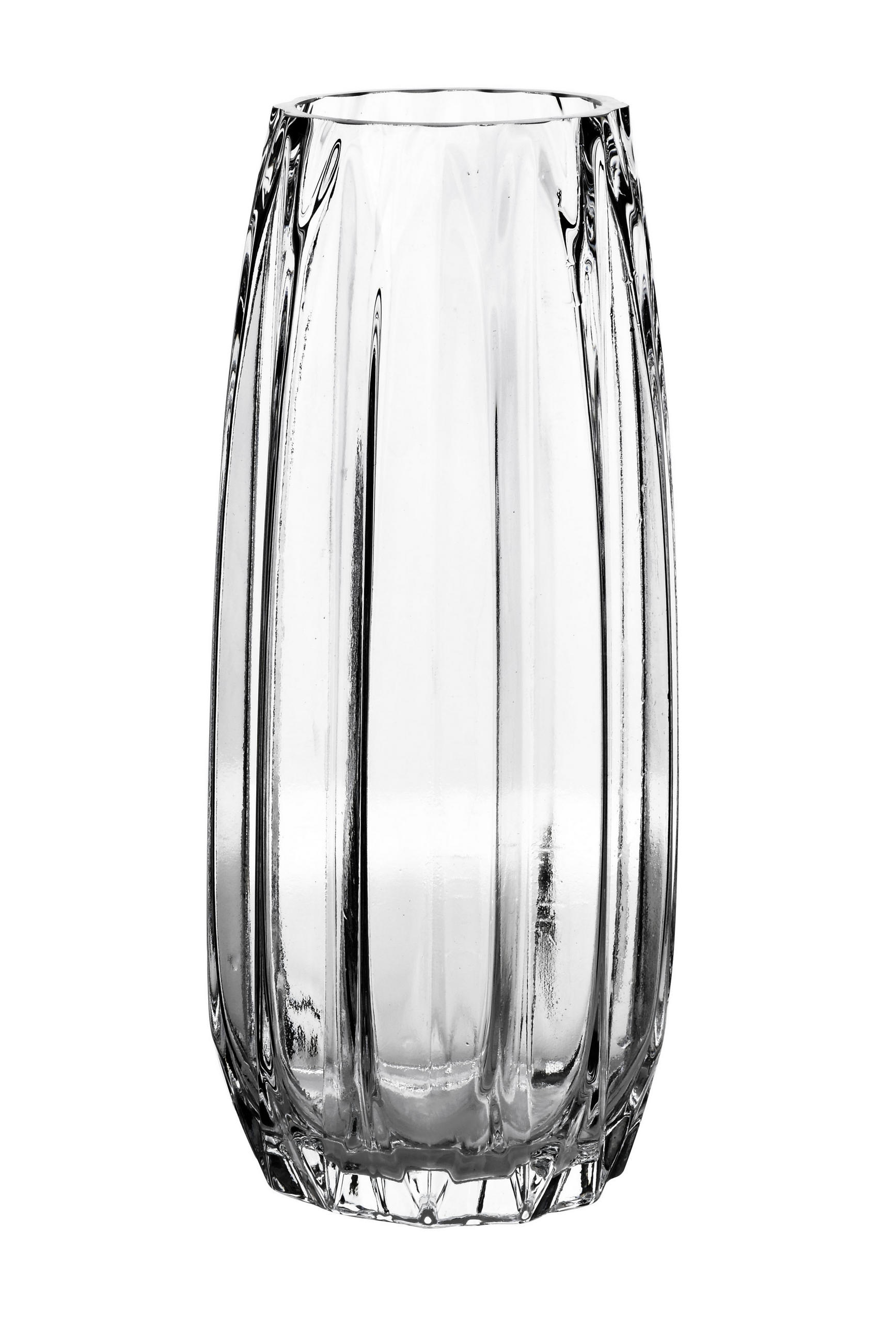 VASE Serenite Transparent 9,5x9,5xh28 cm Glas - Transparent, Glas (28cm) - Mondex