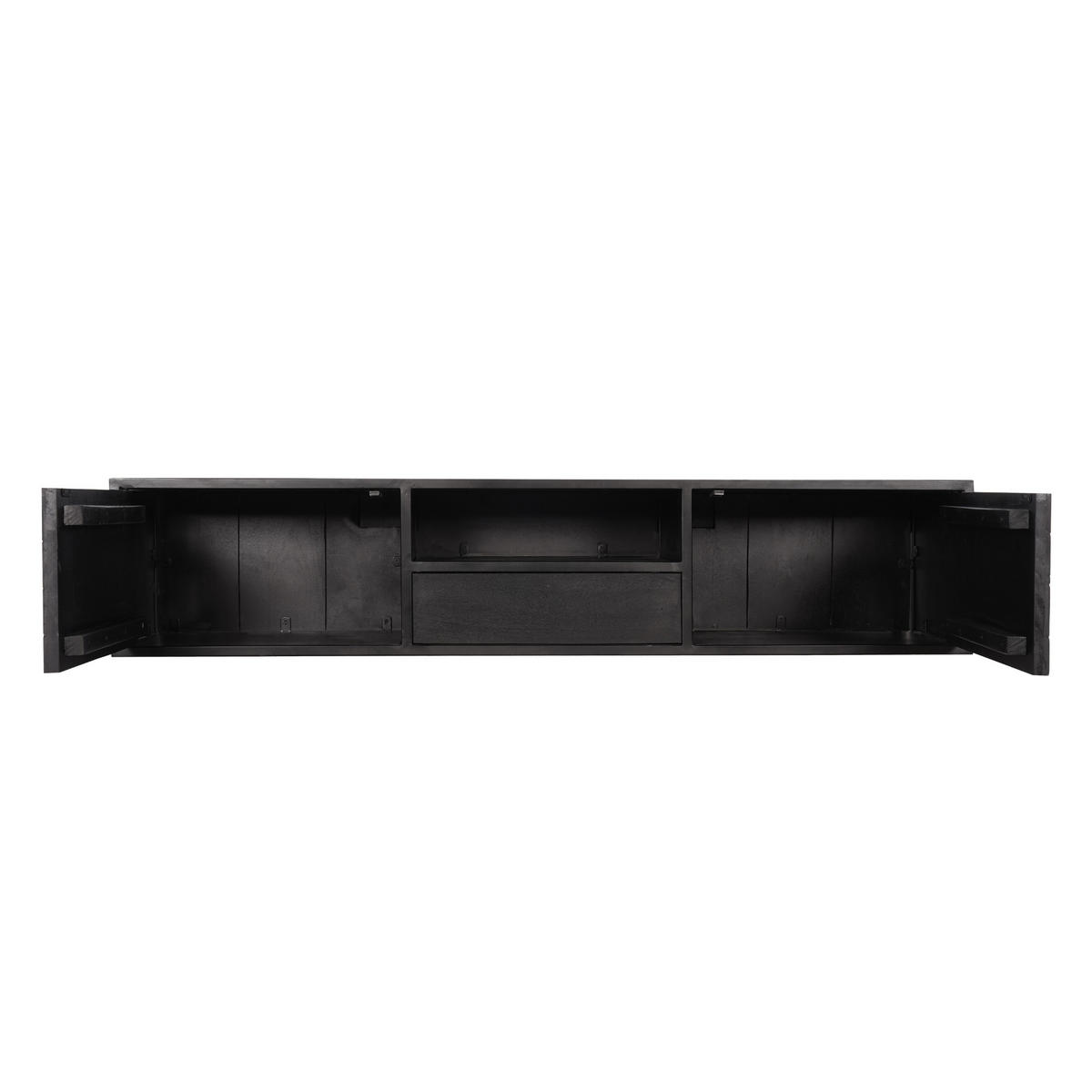 TV-MÖBEL New York Schwarz 35/160/33 cm - Schwarz, Holz (160/33/35cm) - Starfurn