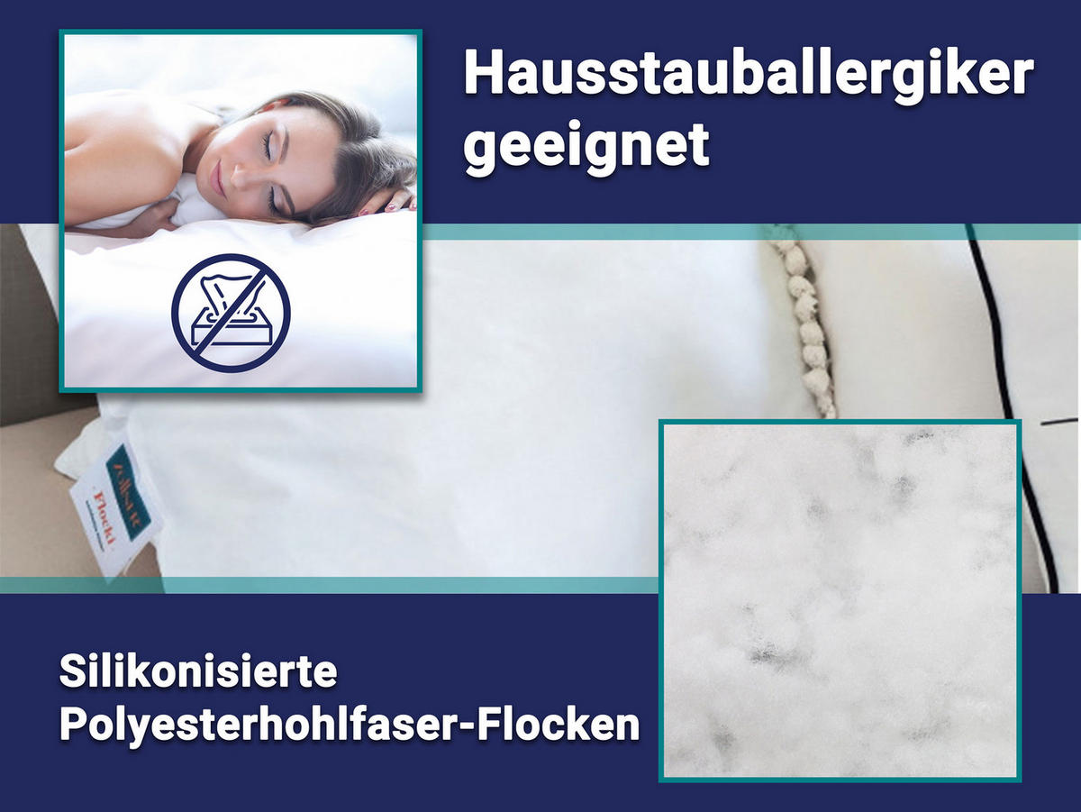 KISSEN, 40x60 cm, 65% Polyester, 35% Baumwolle, Weiß - Weiß, Textil (40/60cm) - Zollner