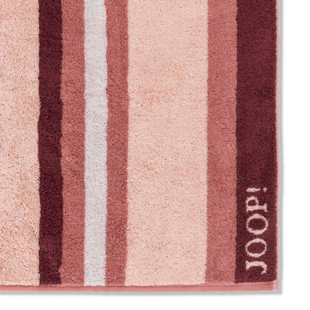 HANDTUCH VIBE STREIFEN 1698 PUDER - 22 - Rosa, Textil (50/100cm) - Joop!