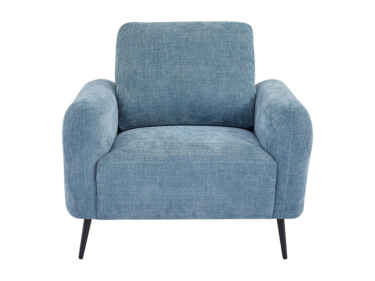 SESSEL mit gerader Rückenlehne - 1 Person - stoff - blau Letrosa - Blau, Textil (96/86/88cm) - Vente-Unique
