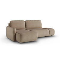 ECKSOFA Alessio 3 Sitzplätze Taupe - Taupe, Holz (229/148cm) - Petits-meubles