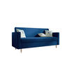 SOFA MELISA mit Schlaffunktion RIVIERA 81 mit Stauraum - Dunkelblau, Textil (87/95/216cm) - Bedante