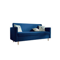 SOFA MELISA mit Schlaffunktion RIVIERA 81 mit Stauraum - Dunkelblau, Textil (87/95/216cm) - Bedante