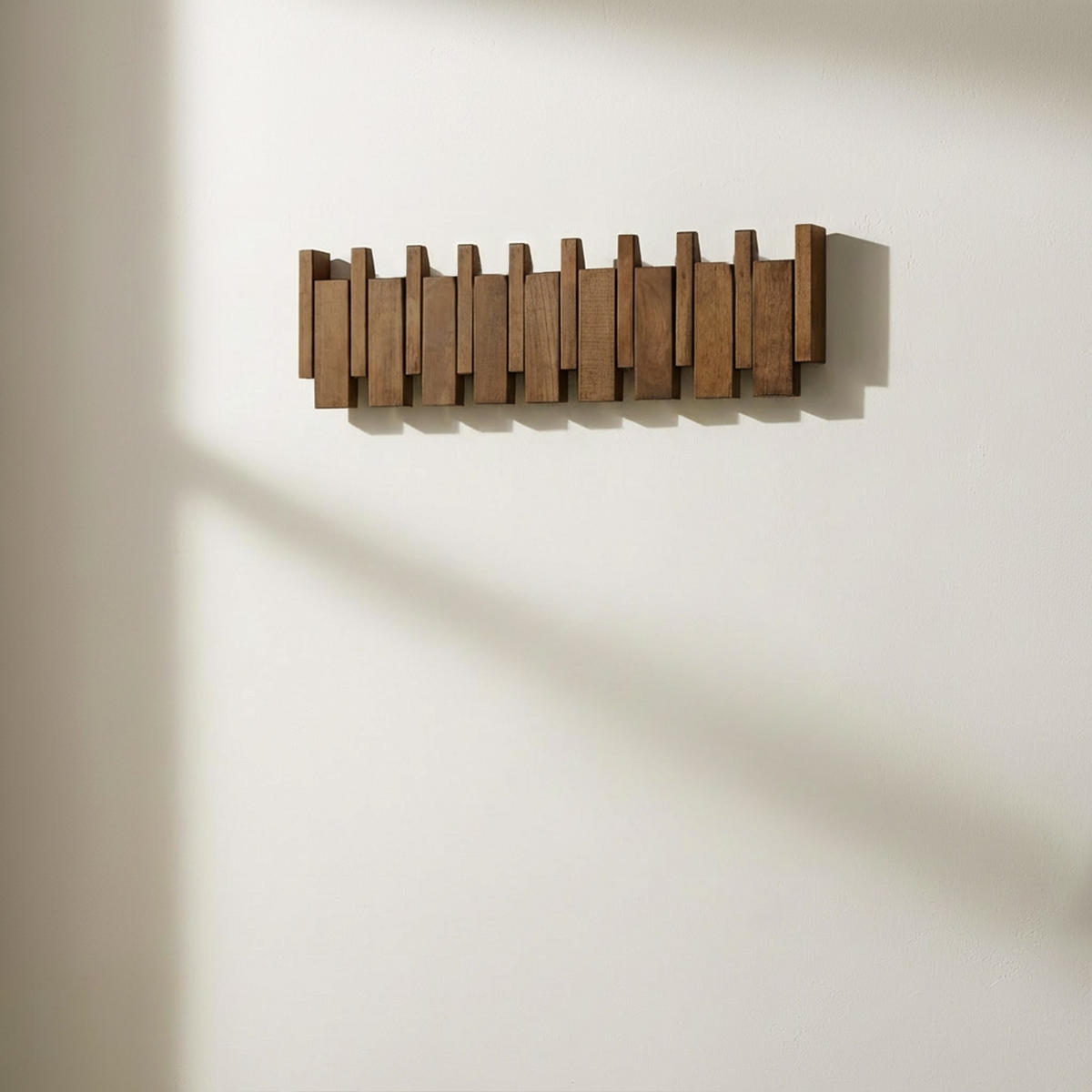 GARDEROBENLEISTE PORTE Nussbraun - 56 x 15 cm - Dunkelbraun, Holz (56/15/3.5cm) - Home Deluxe