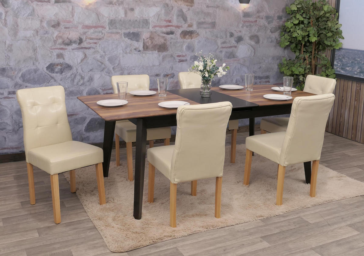 ESSZIMMERSTUHL Beige 6er-Set - Beige, Textil (41/88/55cm) - MCW