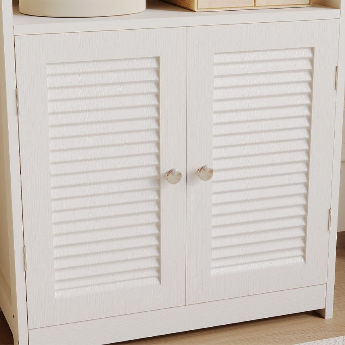 BADEZIMMERSCHRANK, weiß 62/30/80 cm - Weiß, Holzwerkstoff (62/80/30cm)