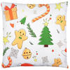 KISSENBEZUG Weihnachts Dekokissenbezug 44x44cm - Weiß, Textil (45/45cm) - KRUMAD