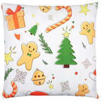 KISSENBEZUG Weihnachts Dekokissenbezug 44x44cm - Weiß, Textil (45/45cm) - KRUMAD