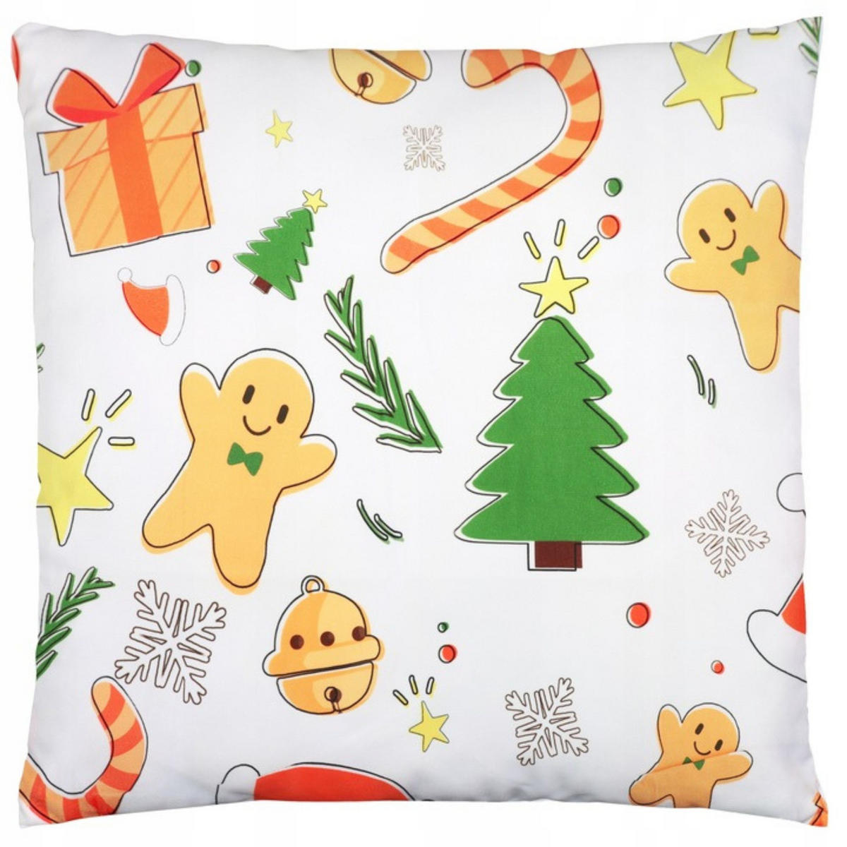 KISSENBEZUG Weihnachts Dekokissenbezug 44x44cm - Weiß, Textil (45/45cm) - KRUMAD