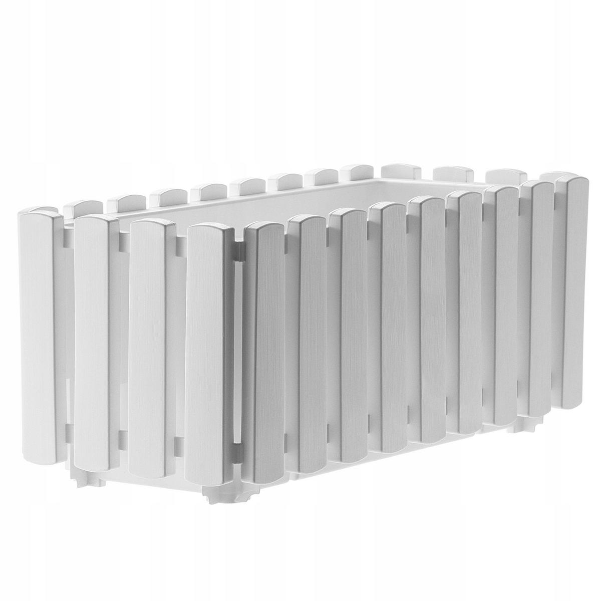 BALKONKASTEN 40 cm, Weiß - Weiß, Kunststoff (18/38cm) - KADAX