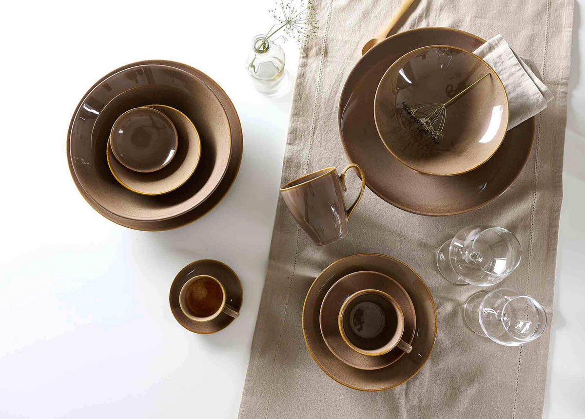 SERVIERPLATTEN Sahara braun ø 31 cm 3er Set - Braun, Keramik (31/5/31cm) - Ritzenhoff Breker