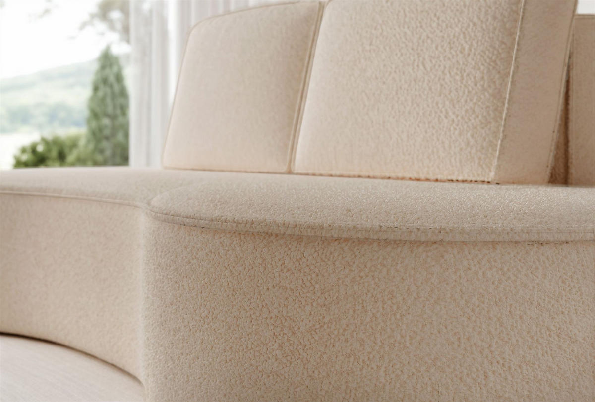 SOFA 3-sitzer Arlet In Stoff Abriamo - Beige, Holzwerkstoff/Textil (234/88/101cm) - Fun Möbel