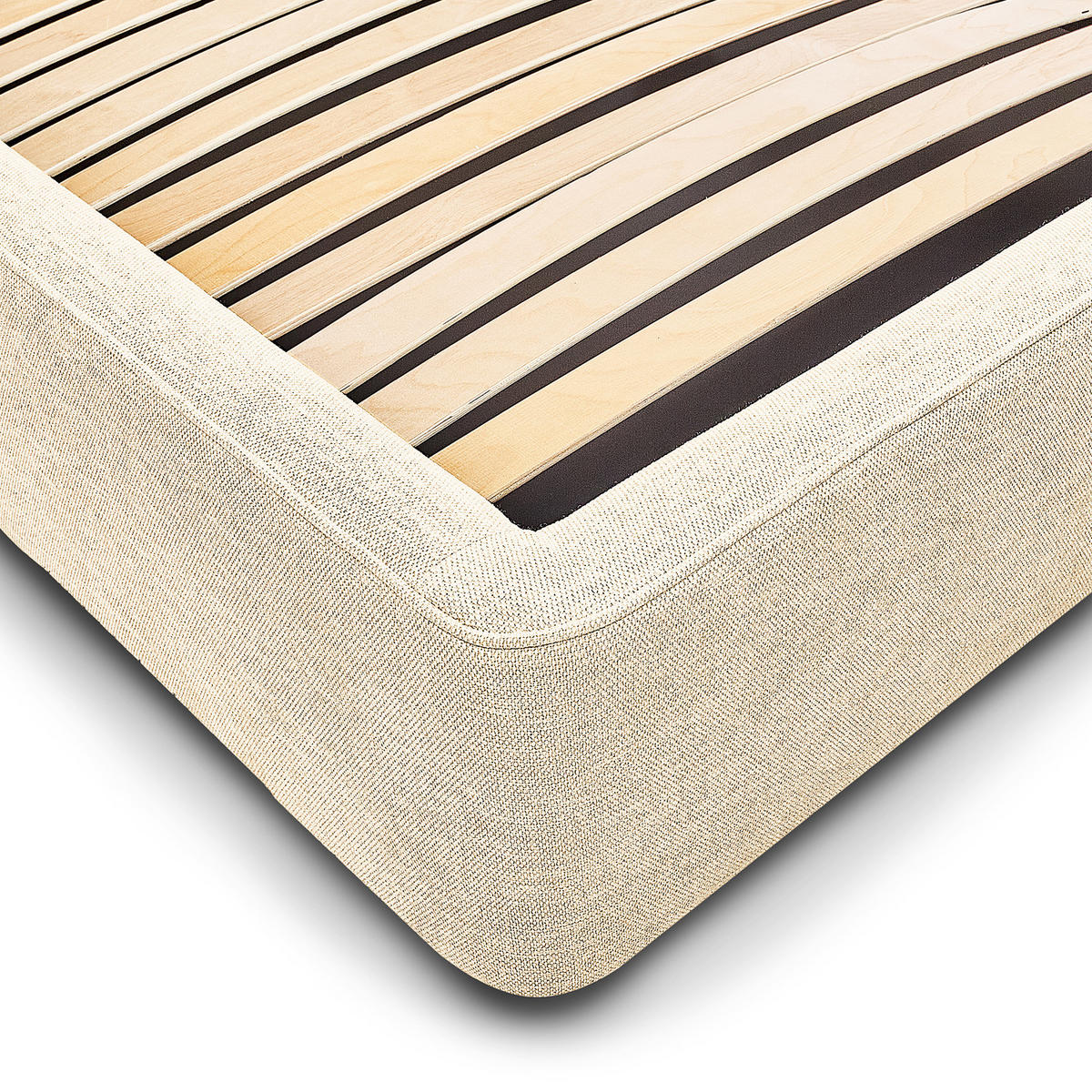 POLSTERBETT - Creme, Textil (180/200cm) - home24