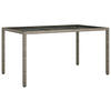 GARTENTISCH Tischrand 90/75/150 cm - Grau, Naturmaterialien (150/90/75cm) - ZMH