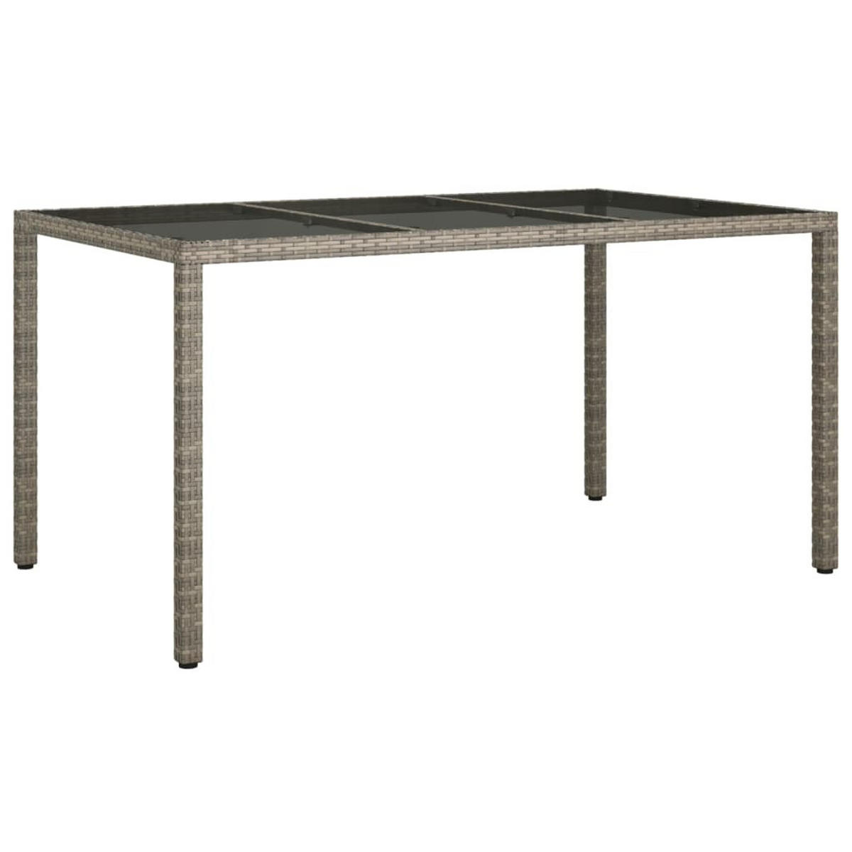 GARTENTISCH Tischrand 90/75/150 cm - Grau, Naturmaterialien (150/90/75cm) - ZMH