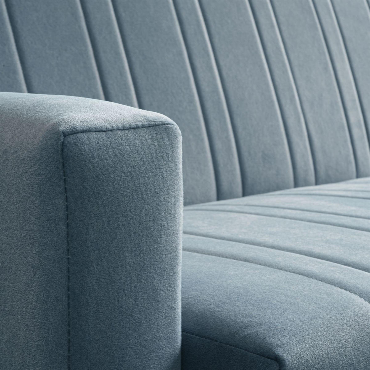 SCHLAFSOFA VERO MAX mit Schlaffunktion Castel 74 - Blau, Textil (191/88/90cm) - Lookway