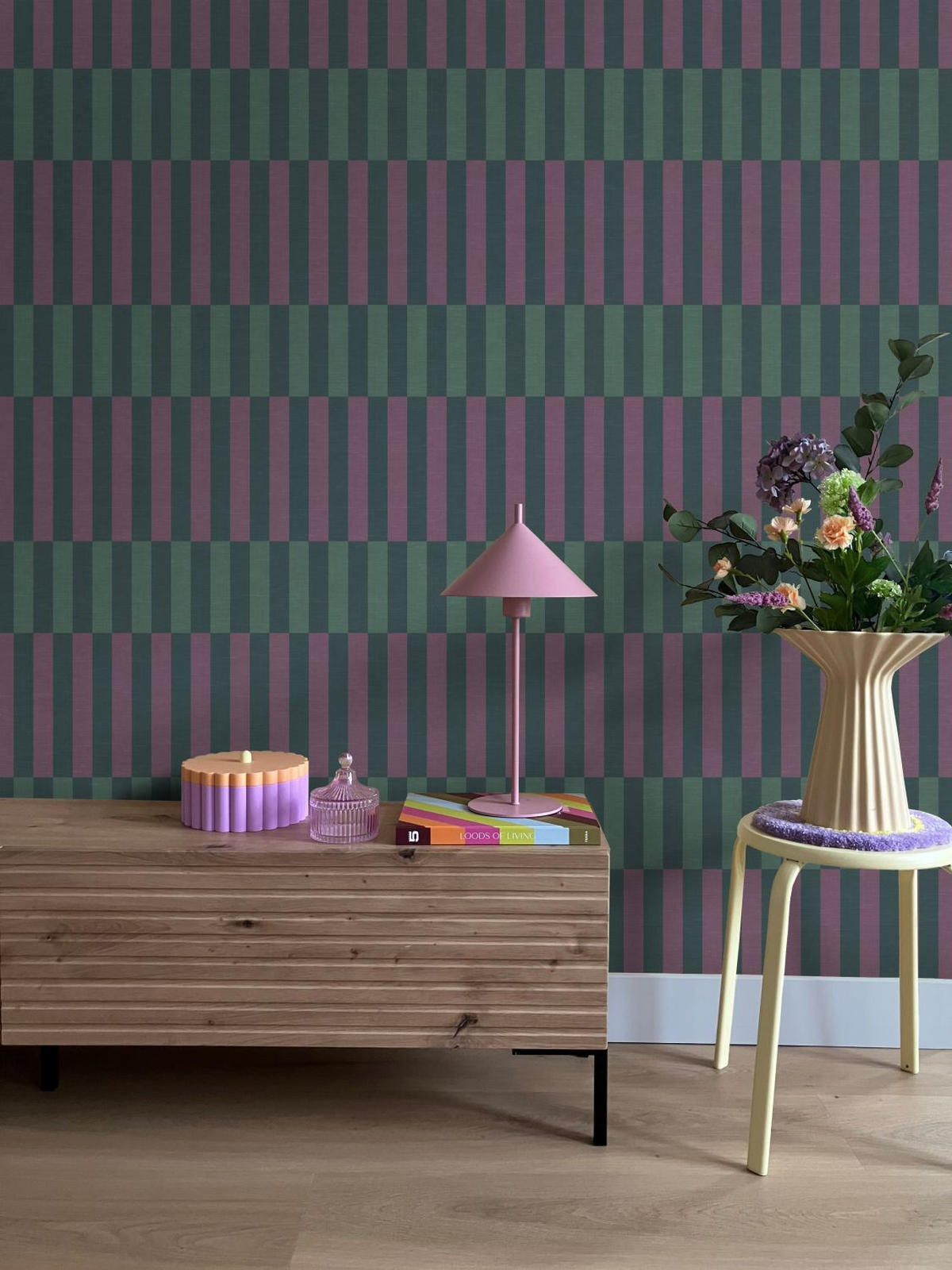 TAPETE Leinenoptik-Streifen 50 x 900 cm - Blau, Papier (50/900cm) - ESTAhome