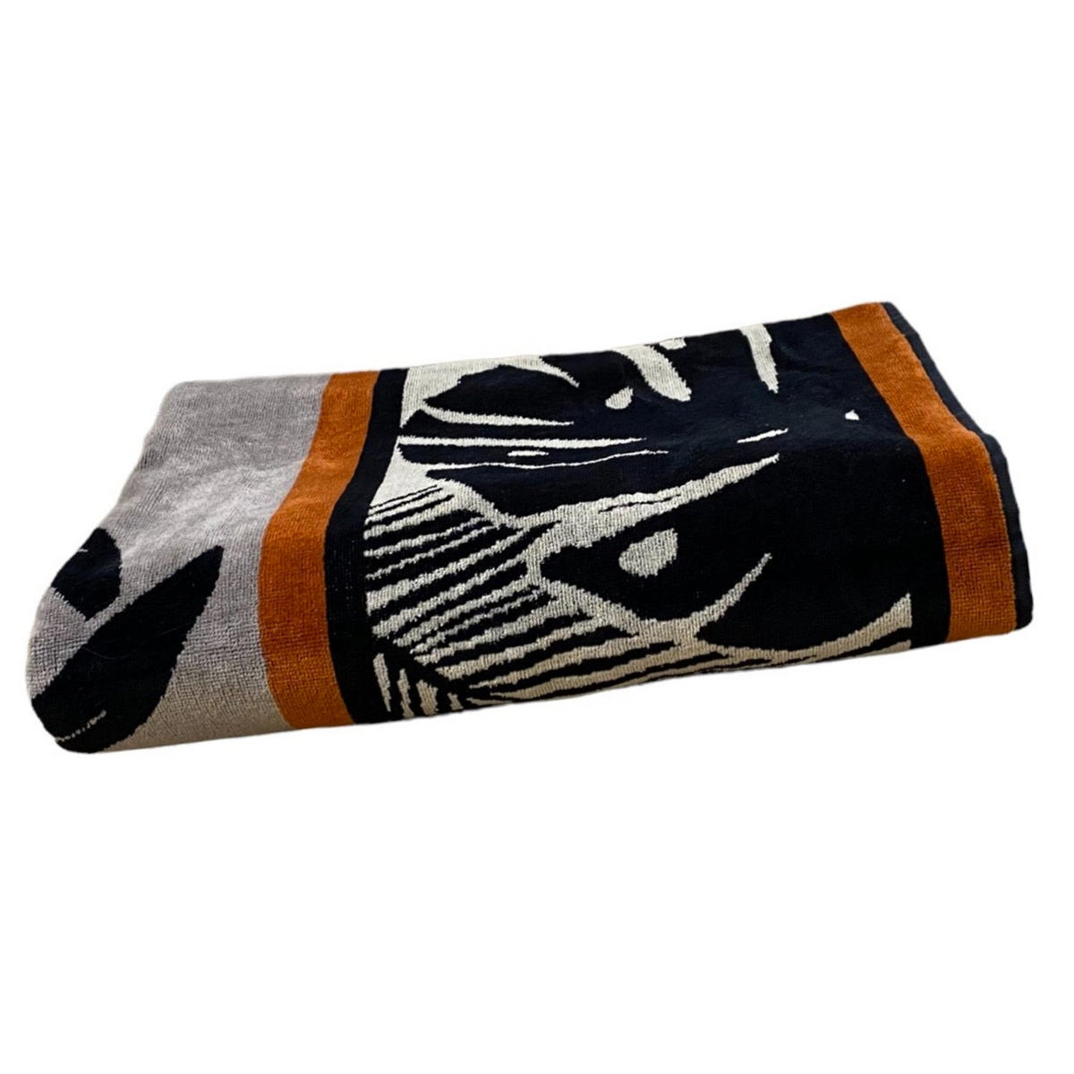 STRANDTUCH Frottee Velours Jacquard Inagua 140x180 400g/m² - Beige, Textil (140/180cm) - LE COMPTOIR DE LA PLAGE