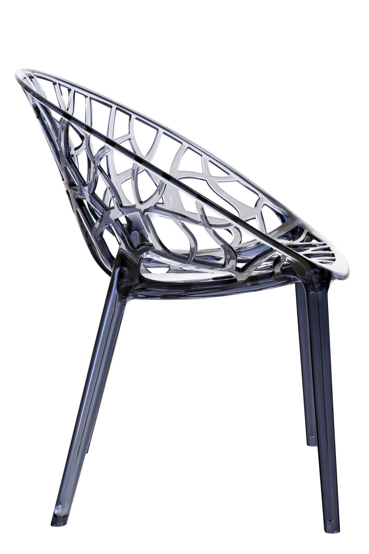 GARTENSTUHL 2er Set Kunststoff grau - Grau, Kunststoff (59/80/60cm) - CLP