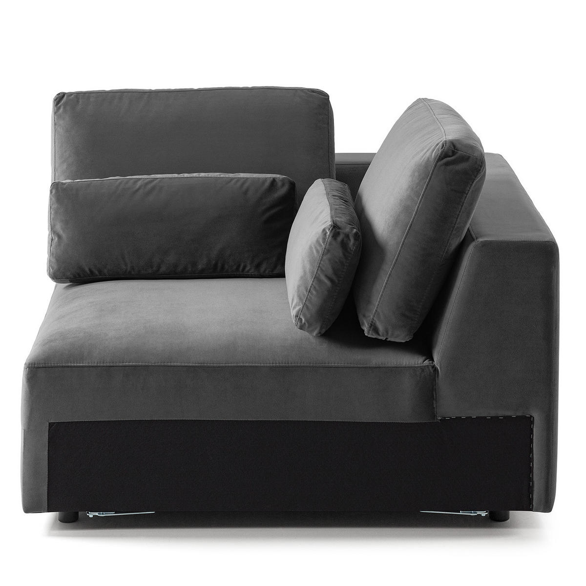 MODULECKE - Grau, Textil (112/80/112cm) - home24