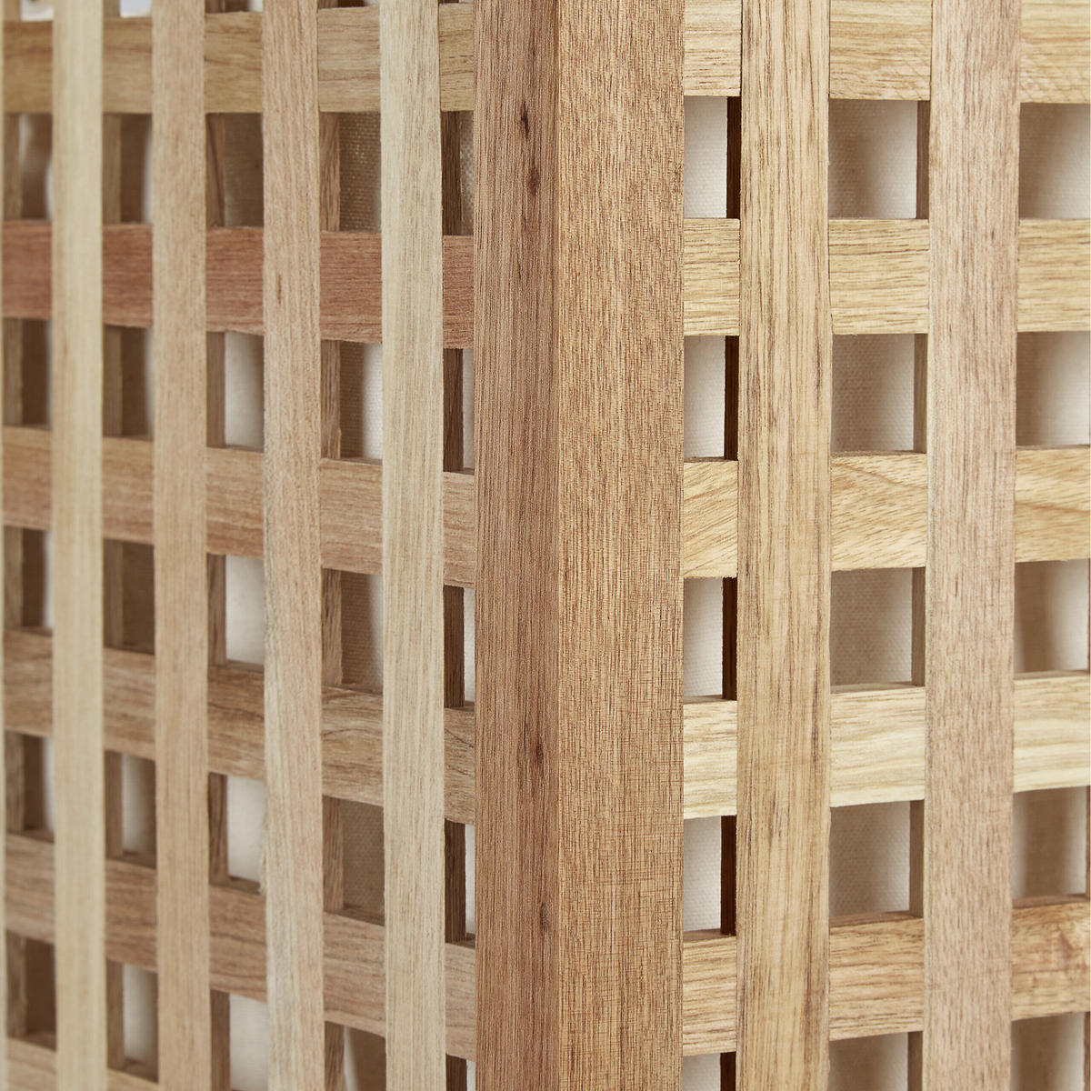 WÄSCHESAMMLER - Hellbraun, Holz/Textil (45.7/67.5/45.7cm) - Relaxdays
