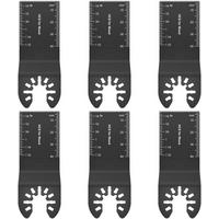 SÄGEBLATT - 34 mm - 6 Blätter - Geeignet für Holz und Kunststoffe - Schwarz, Metall (1/3.4/9cm) - DCA