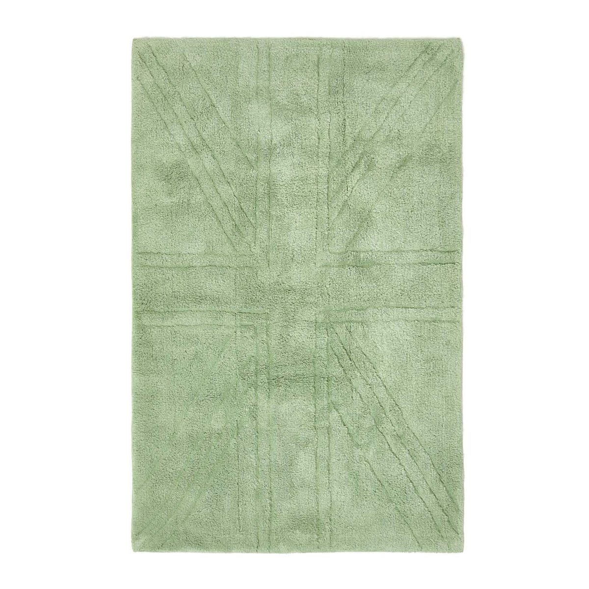 HOCHFLOR-TEPPICH Union Jack 90/150 cm - Salbeigrün, Textil (90/150cm) - Homescapes