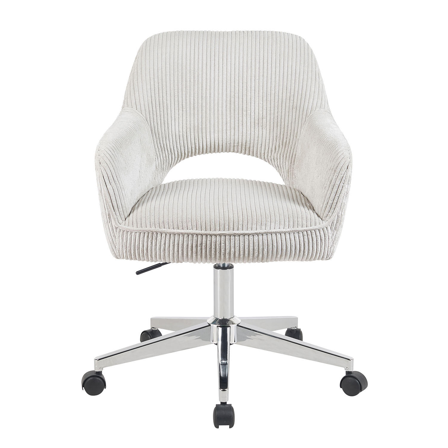 BÜROSTUHL Mika-Faro - Chromfarben/Hellgrau, Textil/Metall (60/84/65cm) - DUBI Möbel