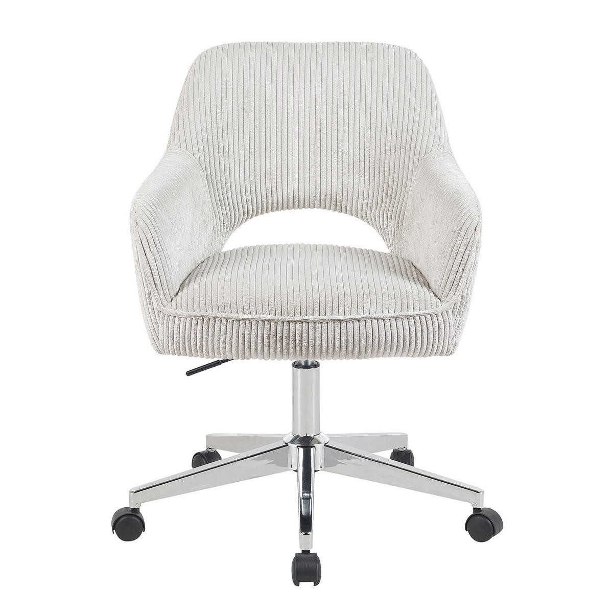 BÜROSTUHL Mika-Faro - Chromfarben/Hellgrau, Textil/Metall (60/84/65cm) - DUBI Möbel