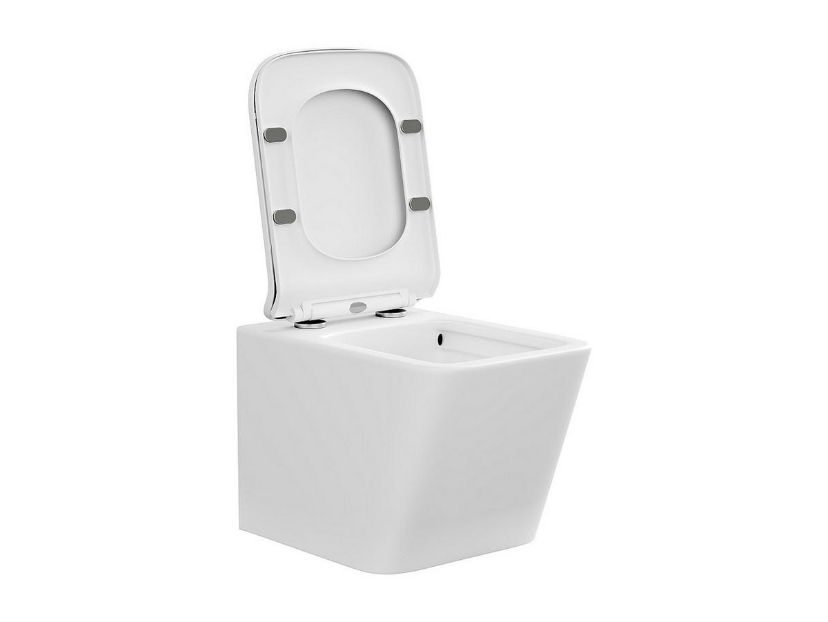 HÄNGE WC - 35.5 cm x 51.5 cm - keramik - weiß Clemona - Weiß, Keramik (35.5/34/51.5cm) - Vente-Unique