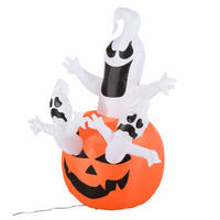 HALLOWEEN-DEKORATION Orange 120.0/120.0/180.0cm - Orange, Textil (120/180/120cm)