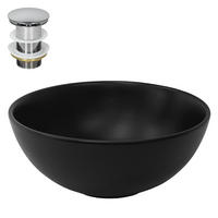 WASCHBECKEN - Schwarz, Keramik (32/13.5/32cm) - ML-DESIGN