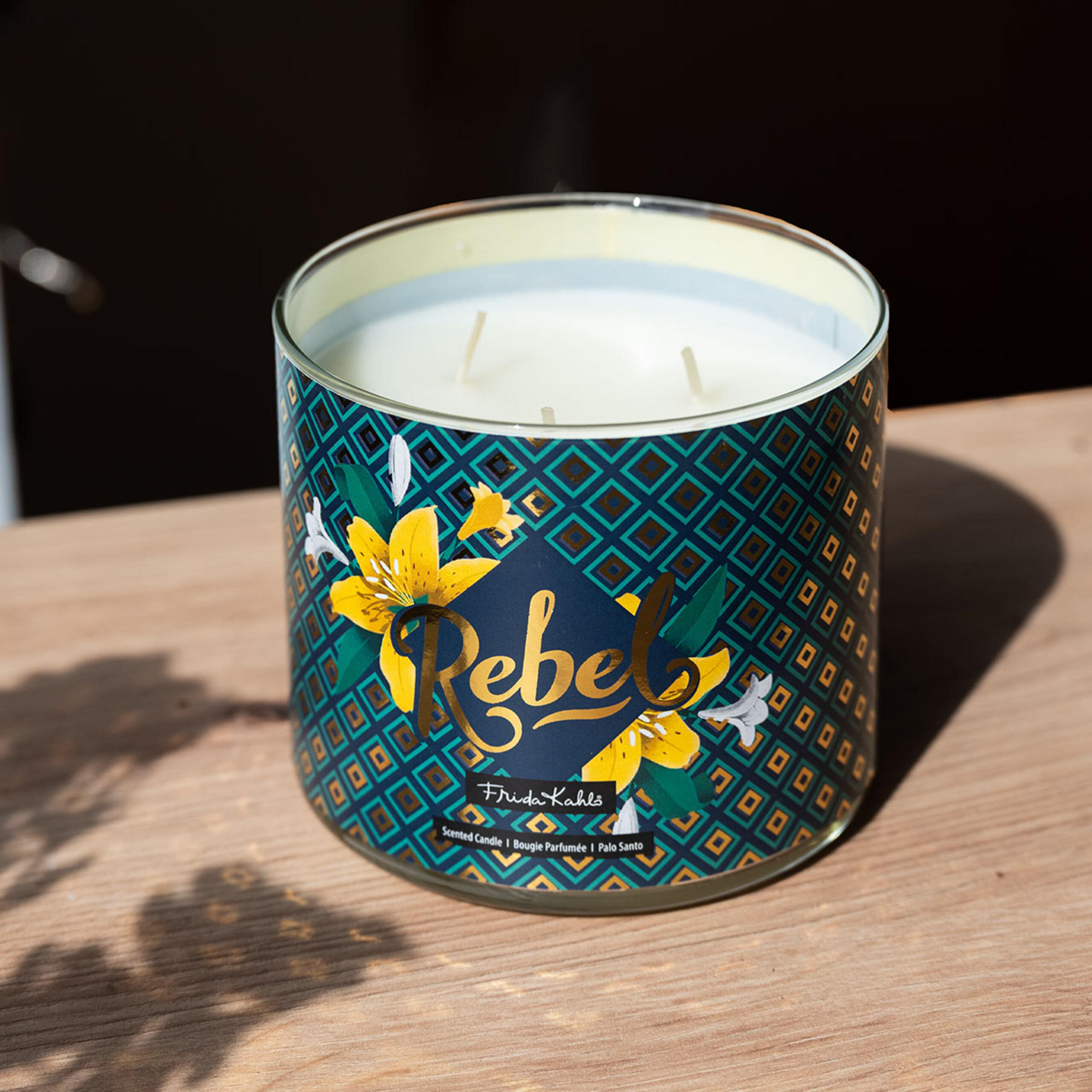 DUFTKERZE Kahlo - Dunkelgrün, Naturmaterialien/Glas (10cm)