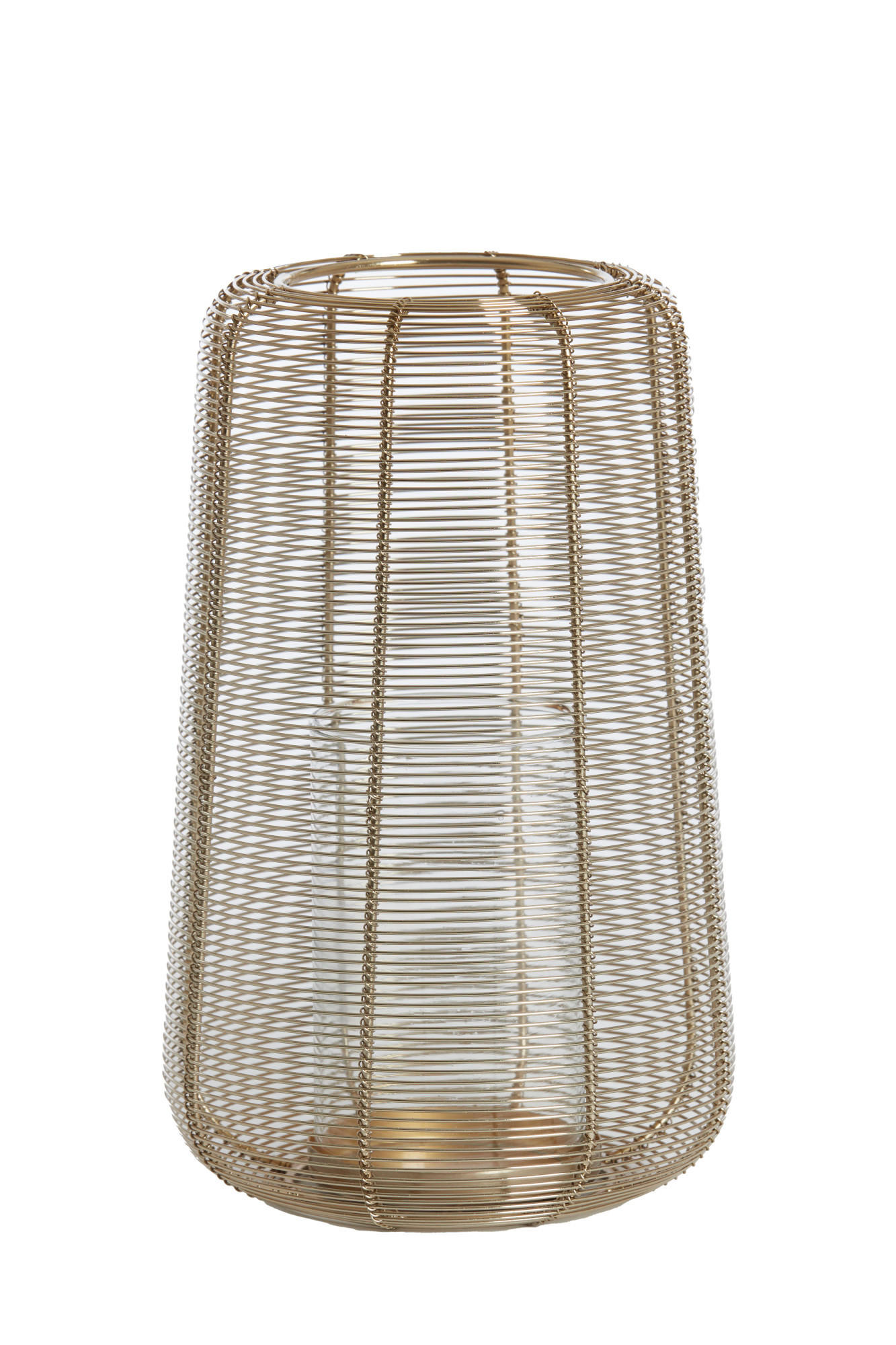 WINDLICHT Adeta Gold Ø19,5/30 cm - Goldfarben, Metall (19.5/30/19.5cm) - Light & Living