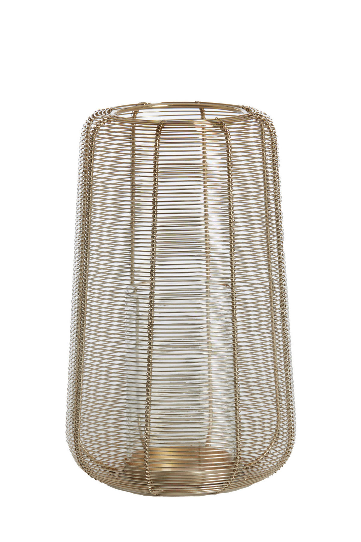 WINDLICHT Adeta Gold Ø19,5/30 cm - Goldfarben, Metall (19.5/30/19.5cm) - Light & Living