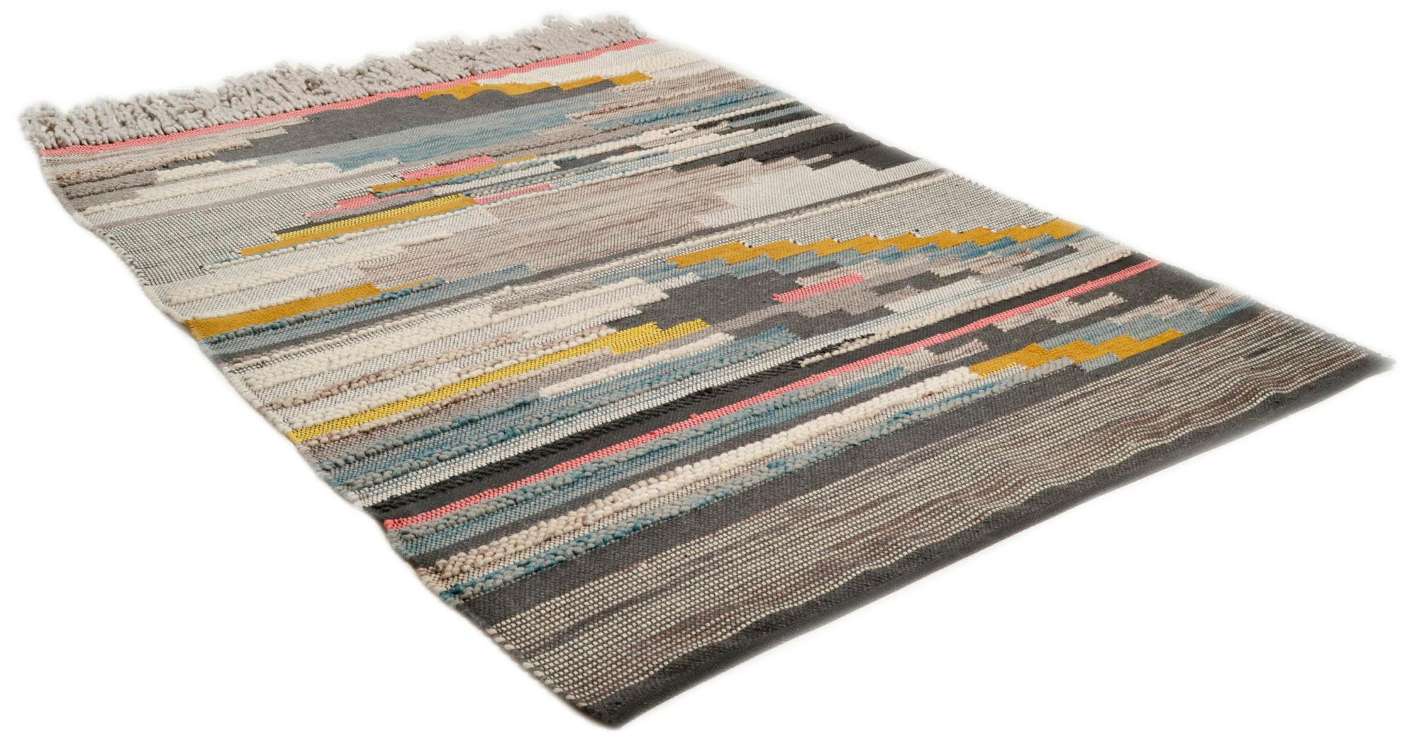 Thumbnail - Theko Webteppich, Mehrfarbig, Textil, Abstrakt, Rechteckig, 190x290 cm, für Fußbodenheizung geeignet, Teppiche & Böden, ...