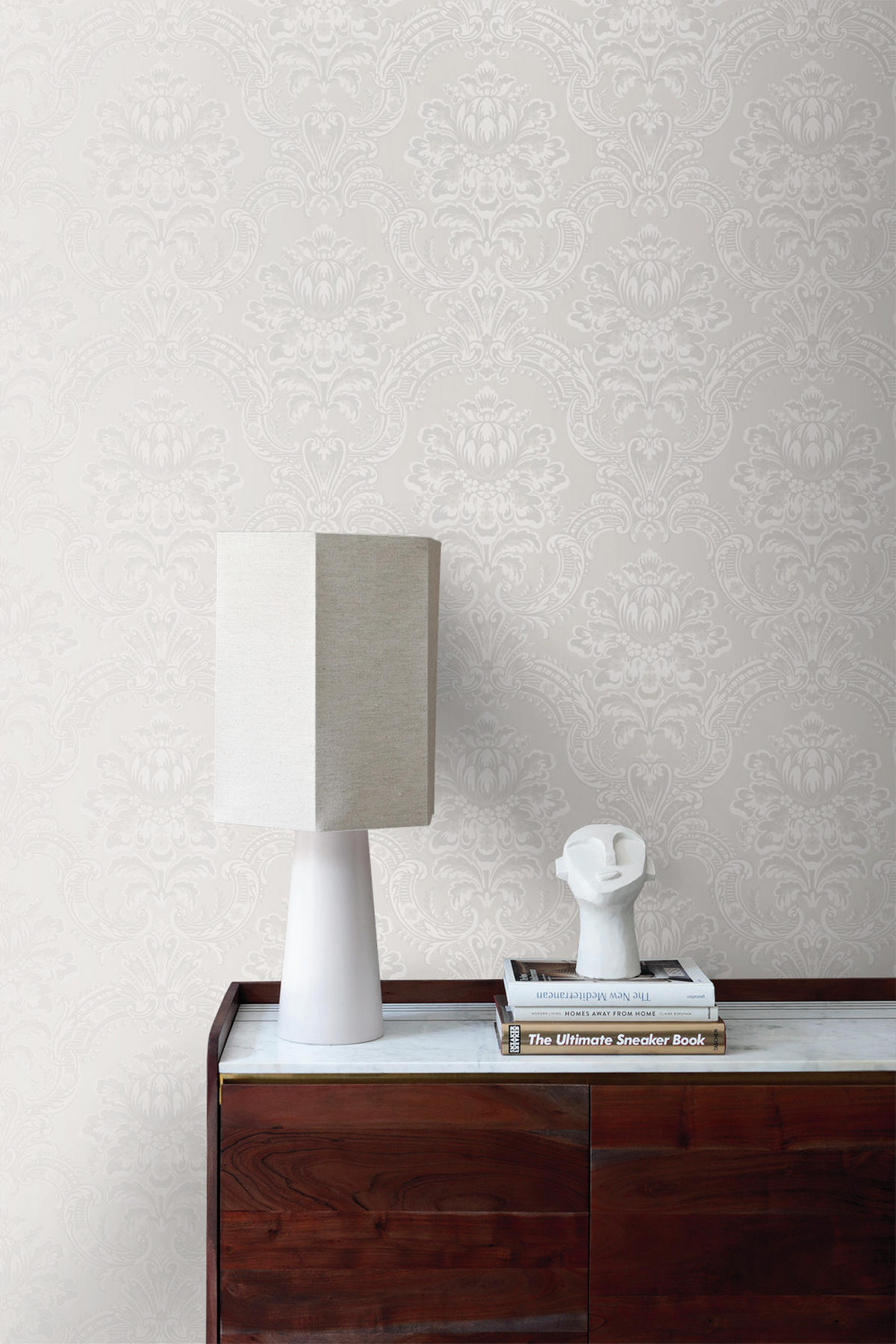 TAPETE Ornamente 53 cm x 10.05 m - Grau, Papier (53/1000cm) - Origin Wallcoverings
