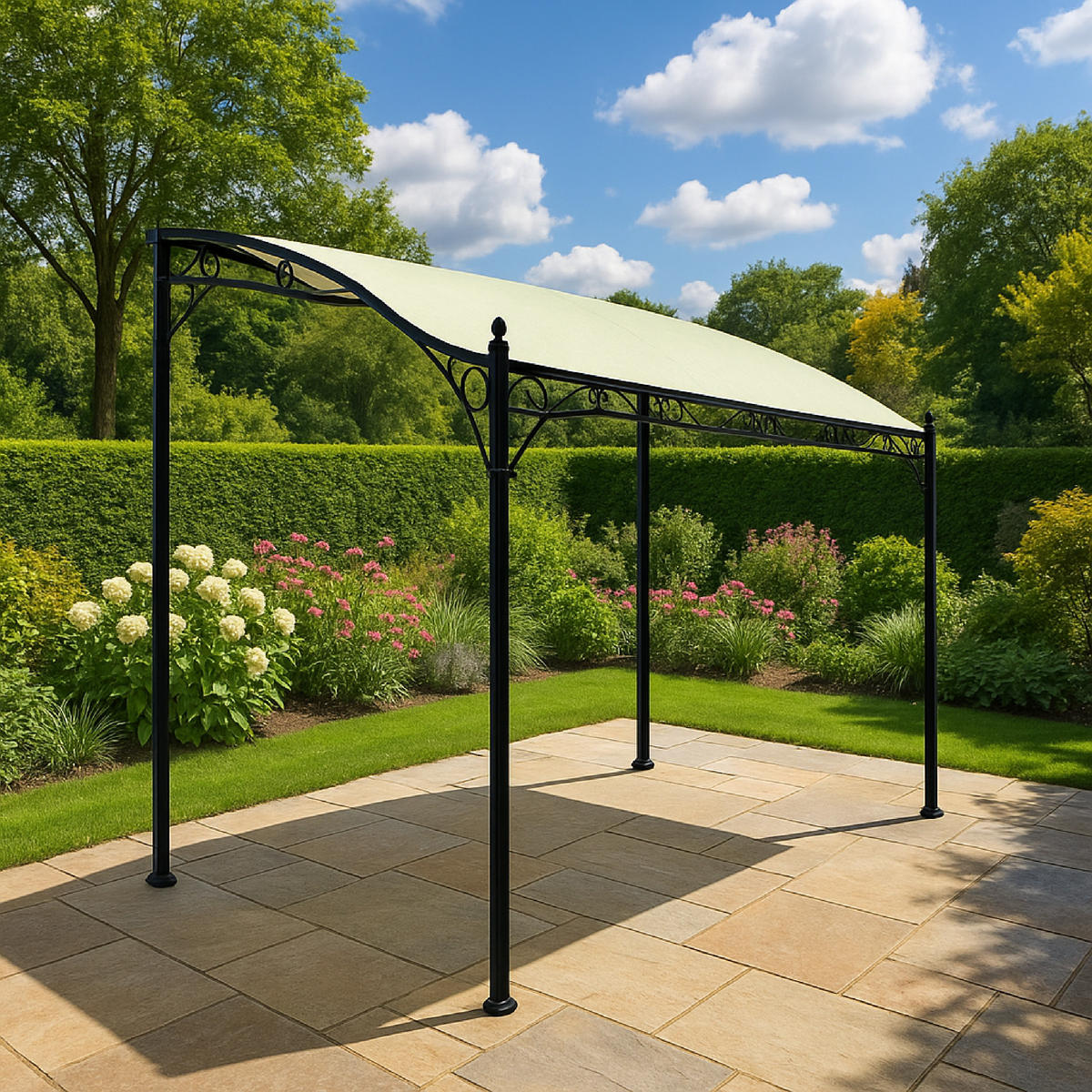 ERSATZDACH für Pavillon Mandala, ecru - Naturfarben, Kunststoff (300/0.3/250cm) - TPFGarden