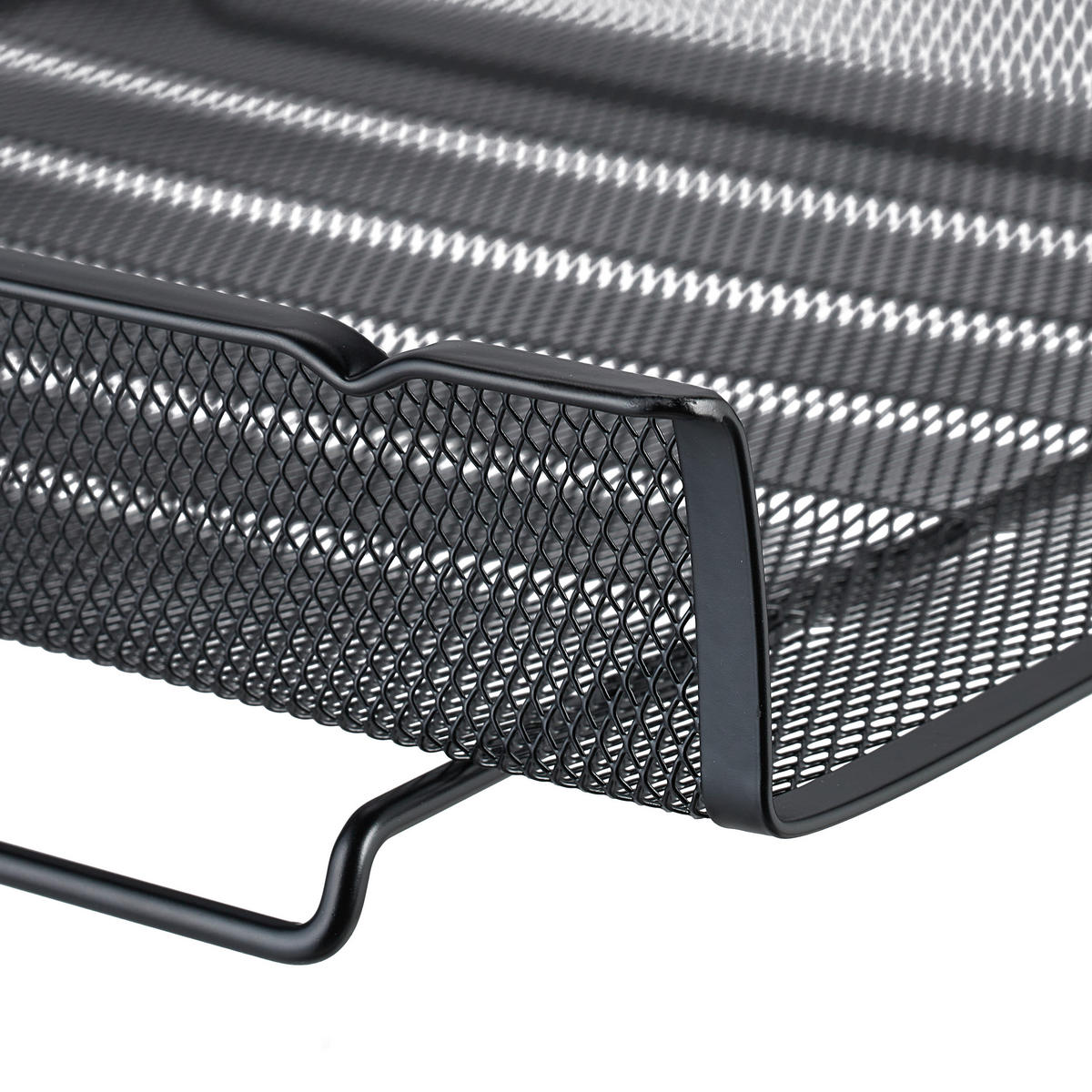 ULOŽENIE dokumentov - čierna, kov (28.5/6.5/34cm) - Relaxdays