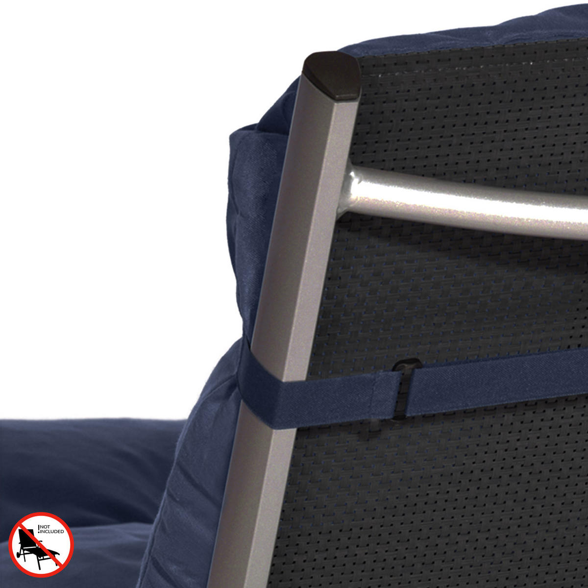ROLLIEGENAUFLAGE Flair RL 190/60/8cm Dunkelblau - Dunkelblau, Textil (60/8/190cm) - Beautissu 
