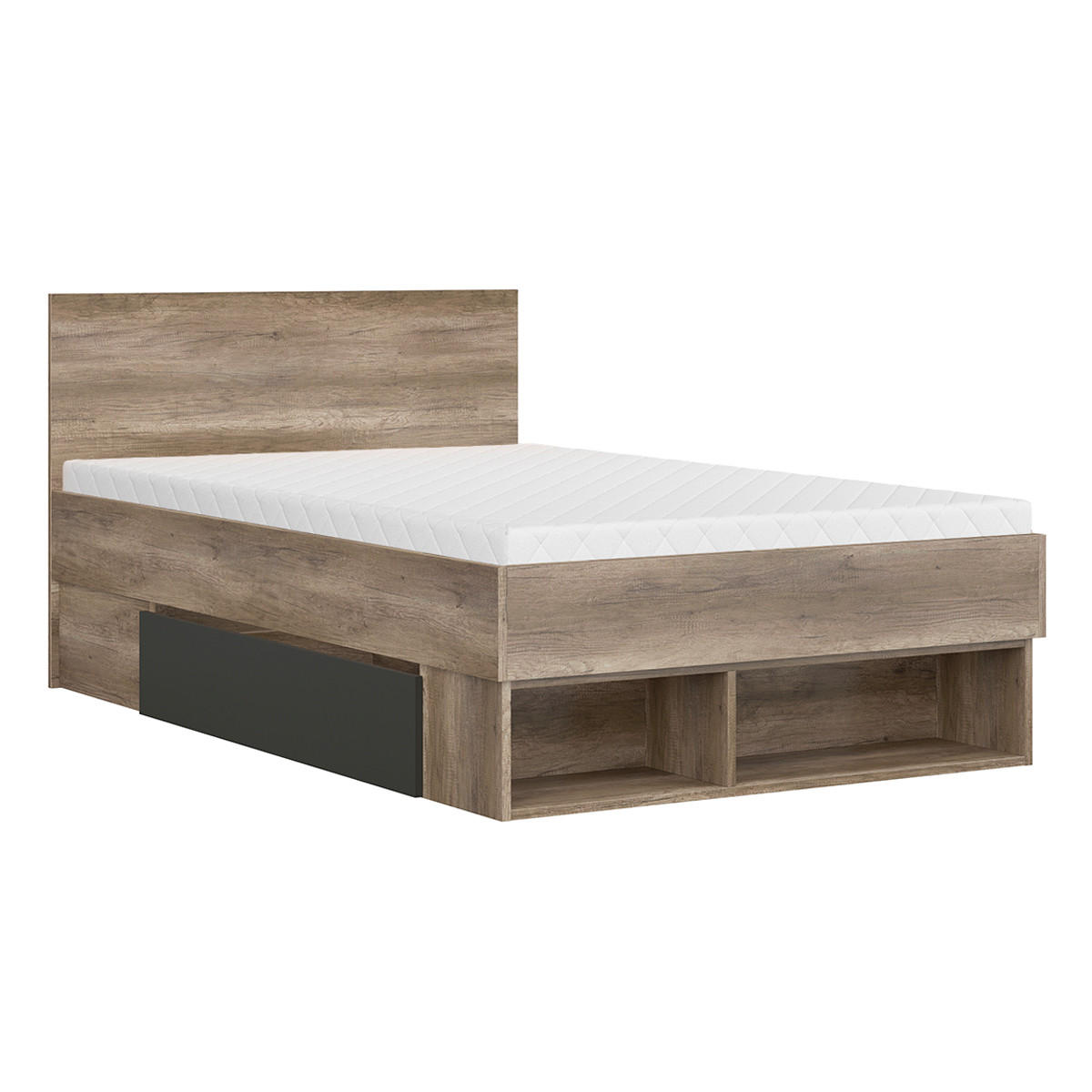 POSTEL 120/200 Abel Dřevo - hnědá, kompozitní dřevo (120/200cm) - Petits-meubles